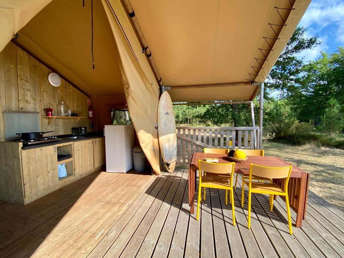 Camping La Kahute - Tente Lodge Au Coeur De La Foret カルカン エクステリア 写真
