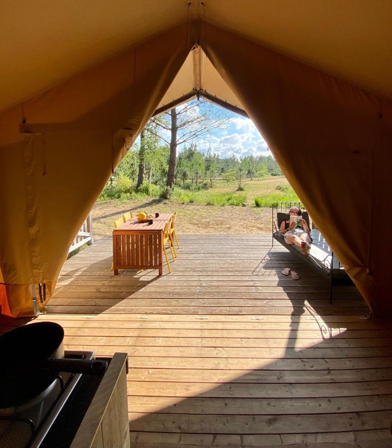 Camping La Kahute - Tente Lodge Au Coeur De La Foret カルカン エクステリア 写真